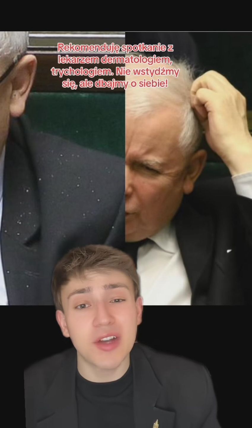 Tiktoker ocenia styl Jarosława Kaczyńskiego