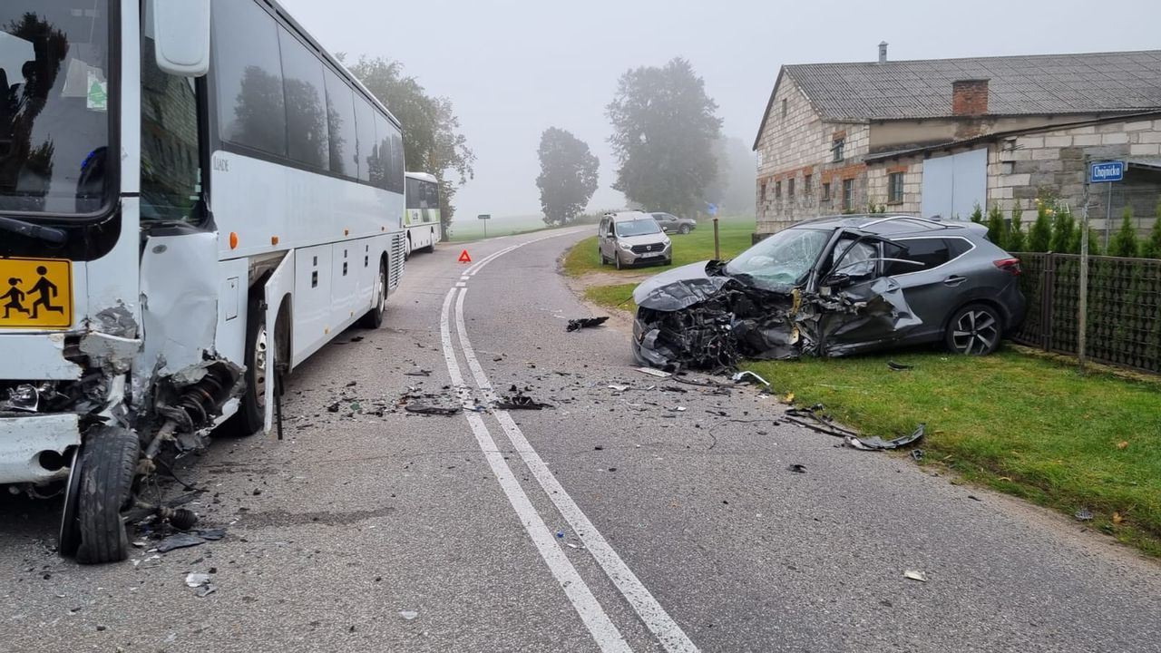 Niebiezpieczny wypadek w Sławęcinie