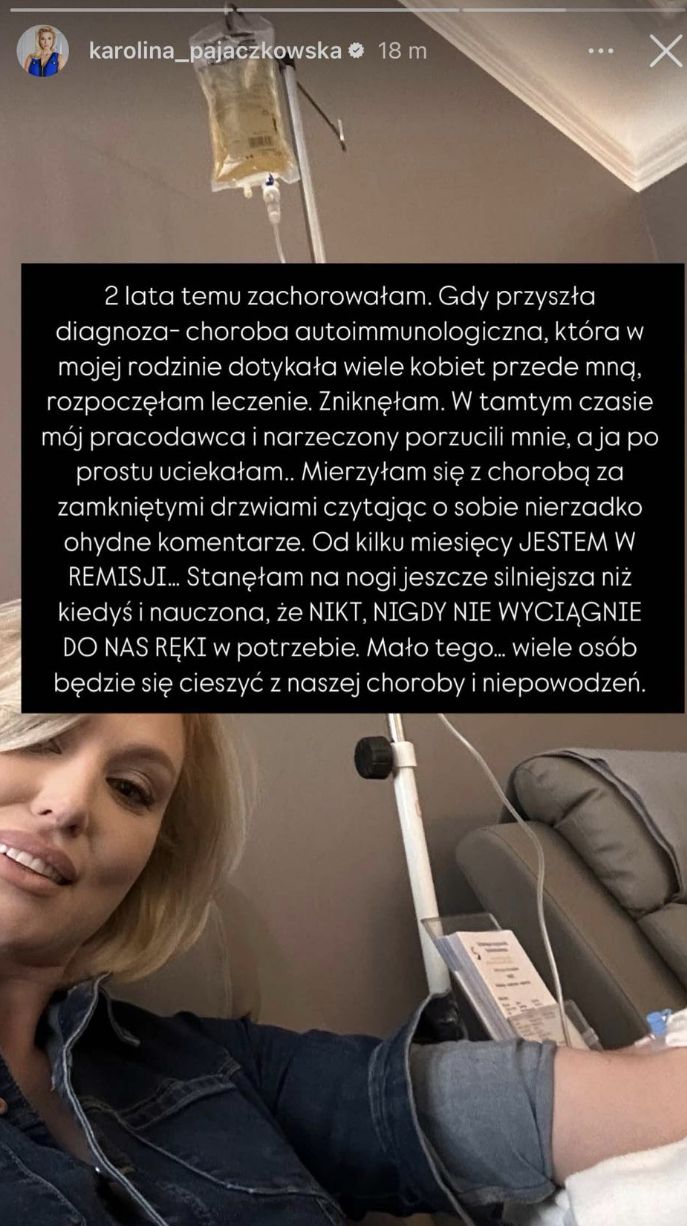 Karolina Pajączkowska opowiedziała o swojej chorobie