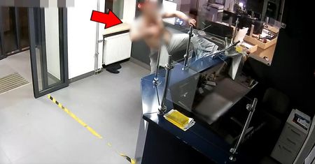 Dantejskie sceny na Podlasiu. Agresor zdemolował poczekalnię w komendzie