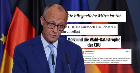 Merz pod ostrzałem po wyborczej klęsce. Media piszą o "upokorzeniu"