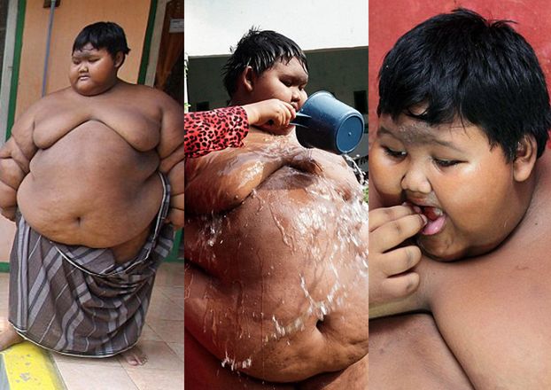 "Najgrubszy chłopiec świata" waży 192 kilogramy i... ma tylko 10 lat! (ZDJĘCIA)