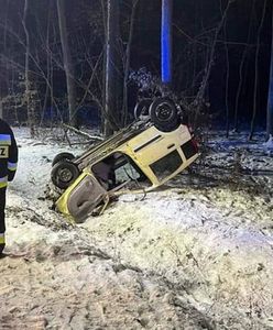 Pijany 25-latek doprowadził do wypadku i uciekł. W aucie zostawił rannego pasażera