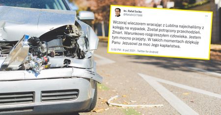 Przejmujący wpis księdza. Był świadkiem tragedii na drodze