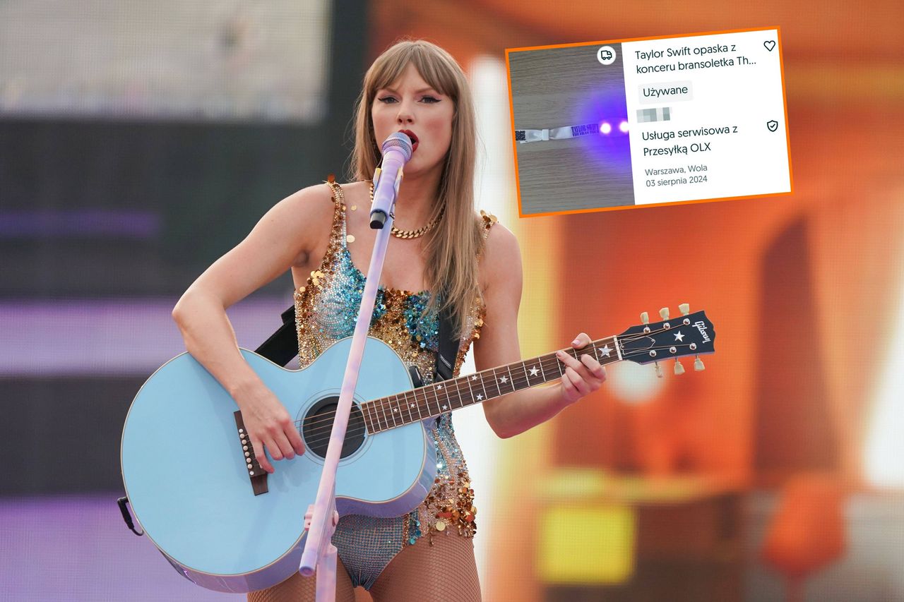 Pamiątkowe opaski z koncertów Taylor Swift wylądowały w sieci