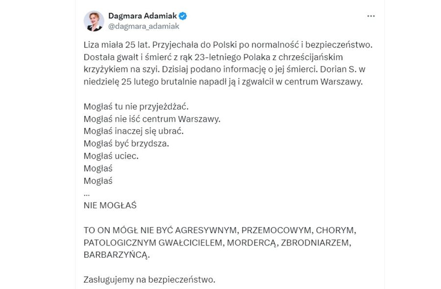 Dagmara Adamiak kontra Ordo Iuris