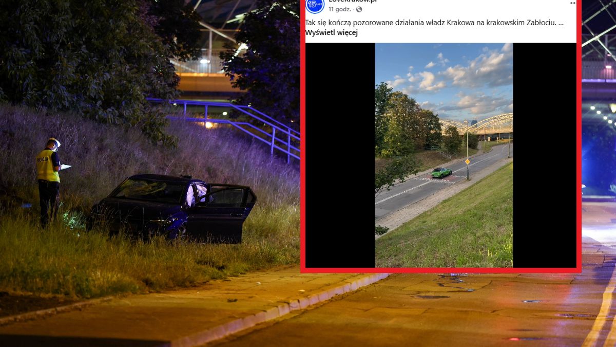 Wypadek w Krakowie. Kierowcy 