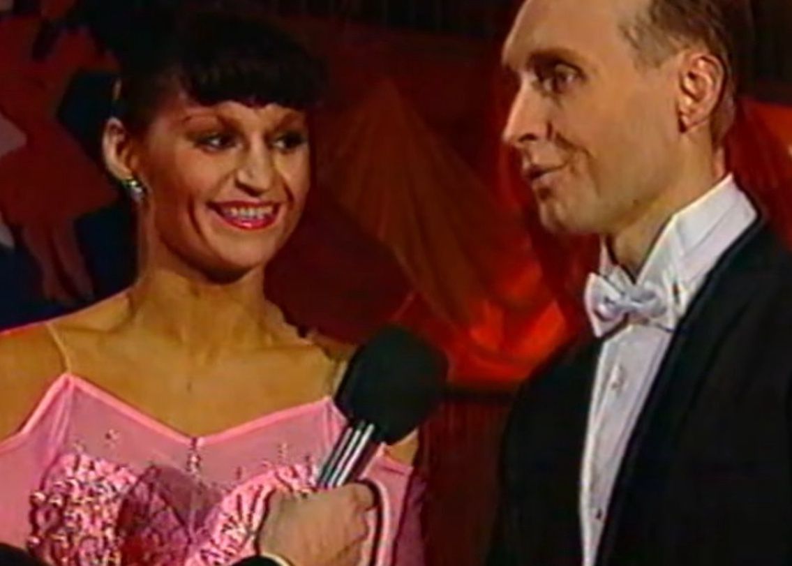 Iwona Pavlović z ówczesnym mężem w 1993 roku