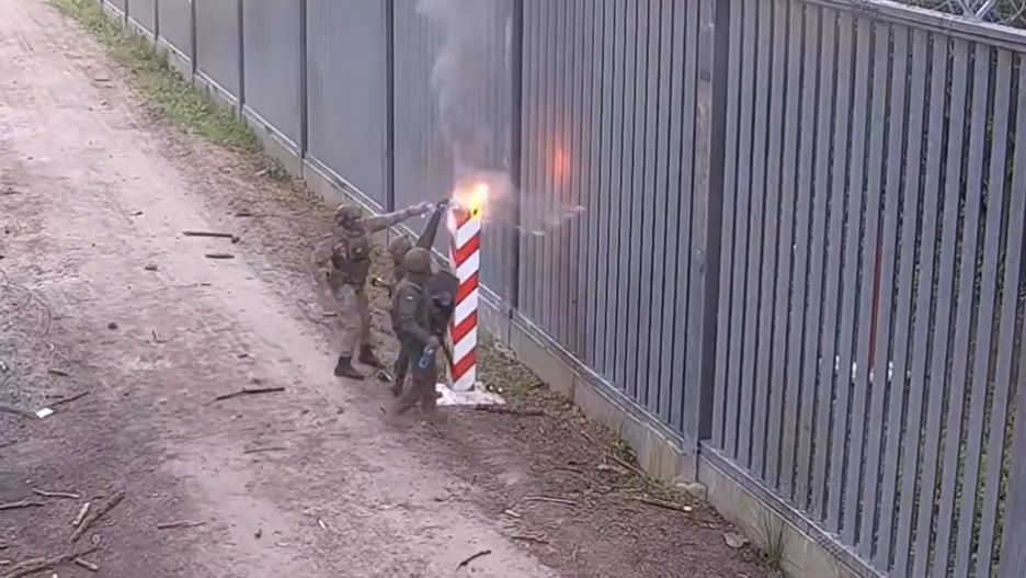 Strażnicy ugasili pożar wzniecony przy granicy