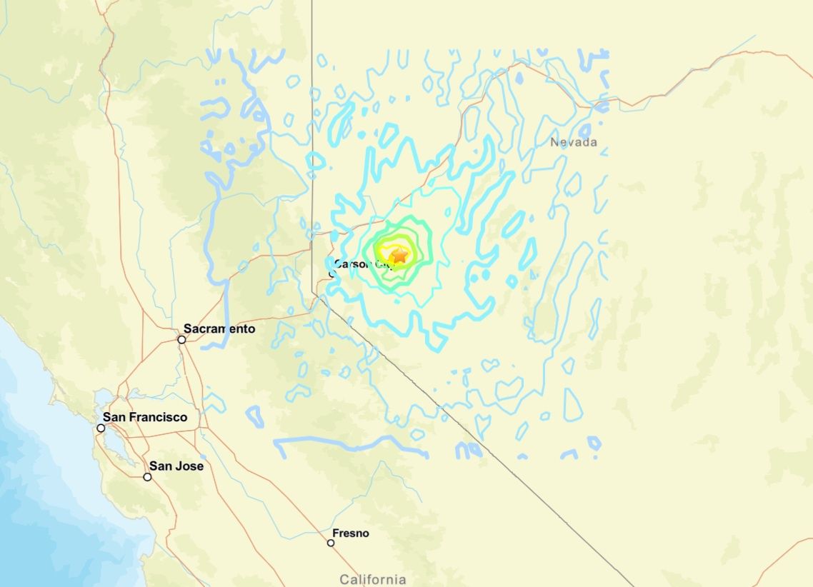 Trzęsienie ziemi w Newadzie. Po nim seria wstrząsów wtórnych