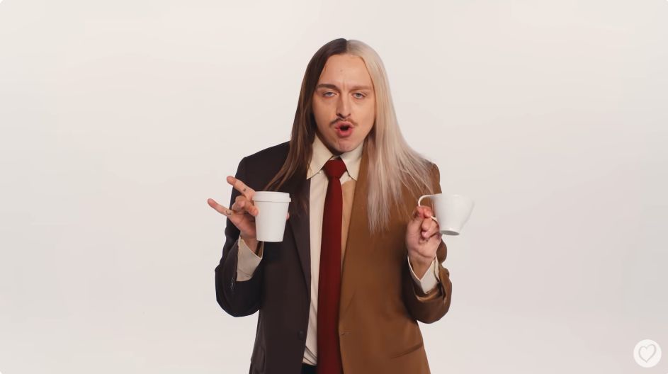 Tommy Cash w teledysku do "Espresso Macchiato"