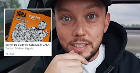 Chcą zarobić na aferze wokół Książula. W sieci sprzedają... kartony po "Muala Pizzy"