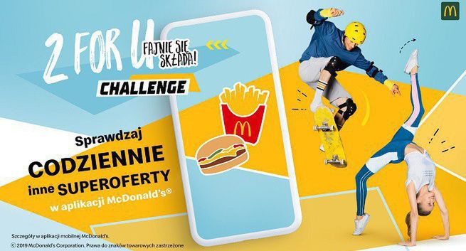 Akcją „2 for U Challenge” McDonald’s chce dotrzeć do młodszych klientów (wideo)