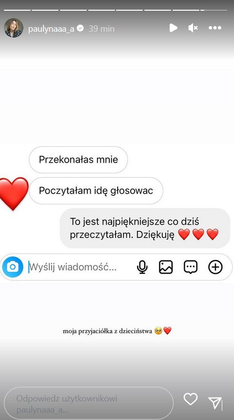 Instastories Paulina Piątek