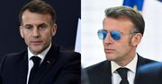 Emmanuel Macron pojawił się w bazie lotniczej z PRZEKRWIONYM okiem. Co się stało? (ZDJĘCIA)