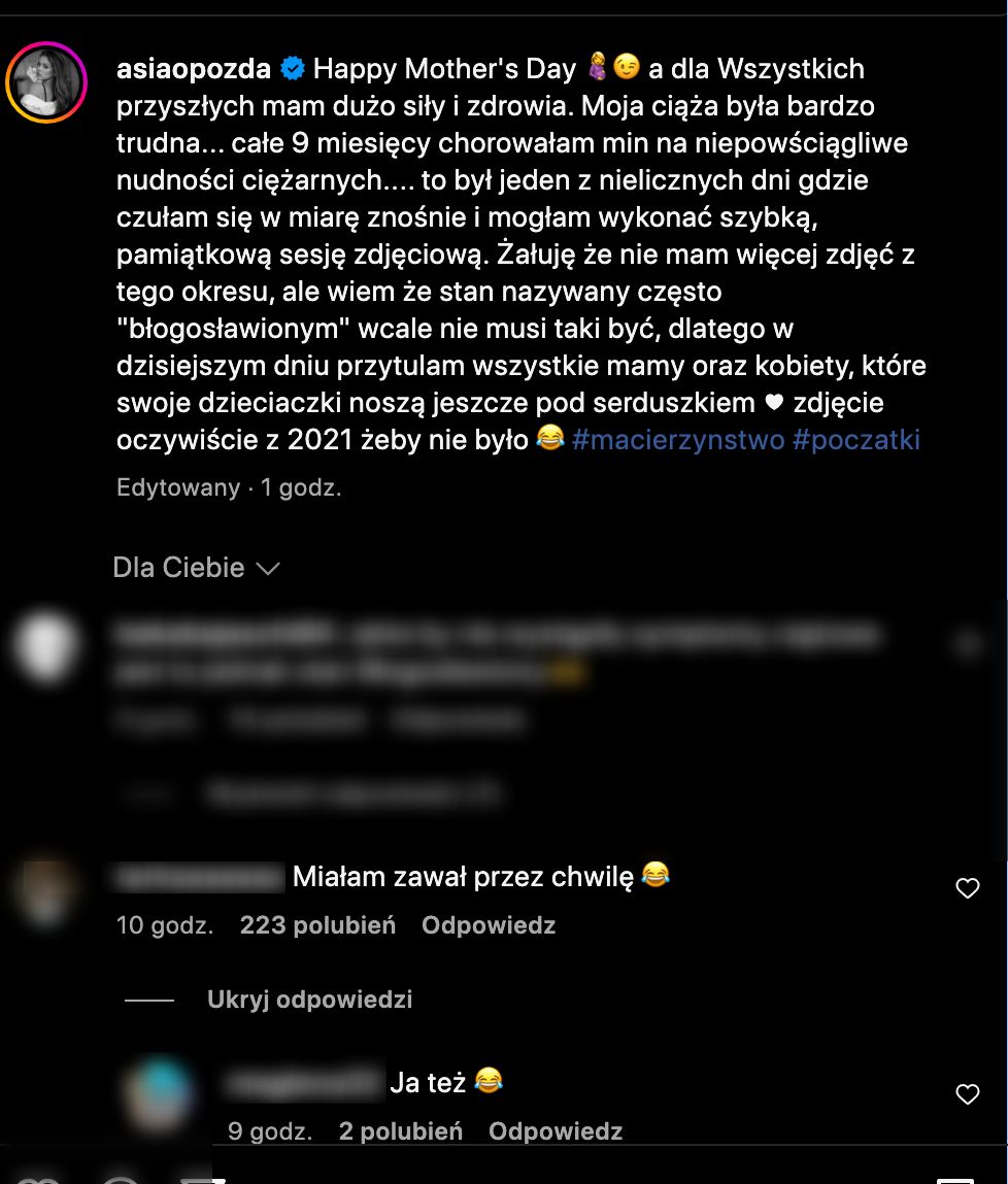 Joanna Opozda doprowadziła fankę do "zawału"