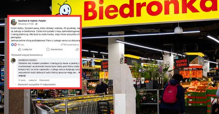 Zapłacił za zakupy dziecka w Biedronce. Wytłumaczył, dlaczego