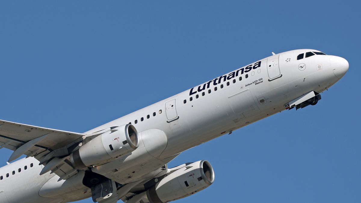 A Lufthansa Airbus A321-131 takes off from Barcelona-El Prat Airport, in Barcelona, Spain, on May 12, 2026. (Photo by Joan Valls/Urbanandsport/NurPhoto via Getty Images)