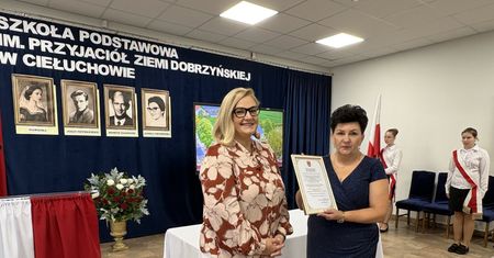 Szkoła Podstawowa w Ciełuchowie koło Kikoła zyskała imię Przyjaciół Ziemi Dobrzyńskiej