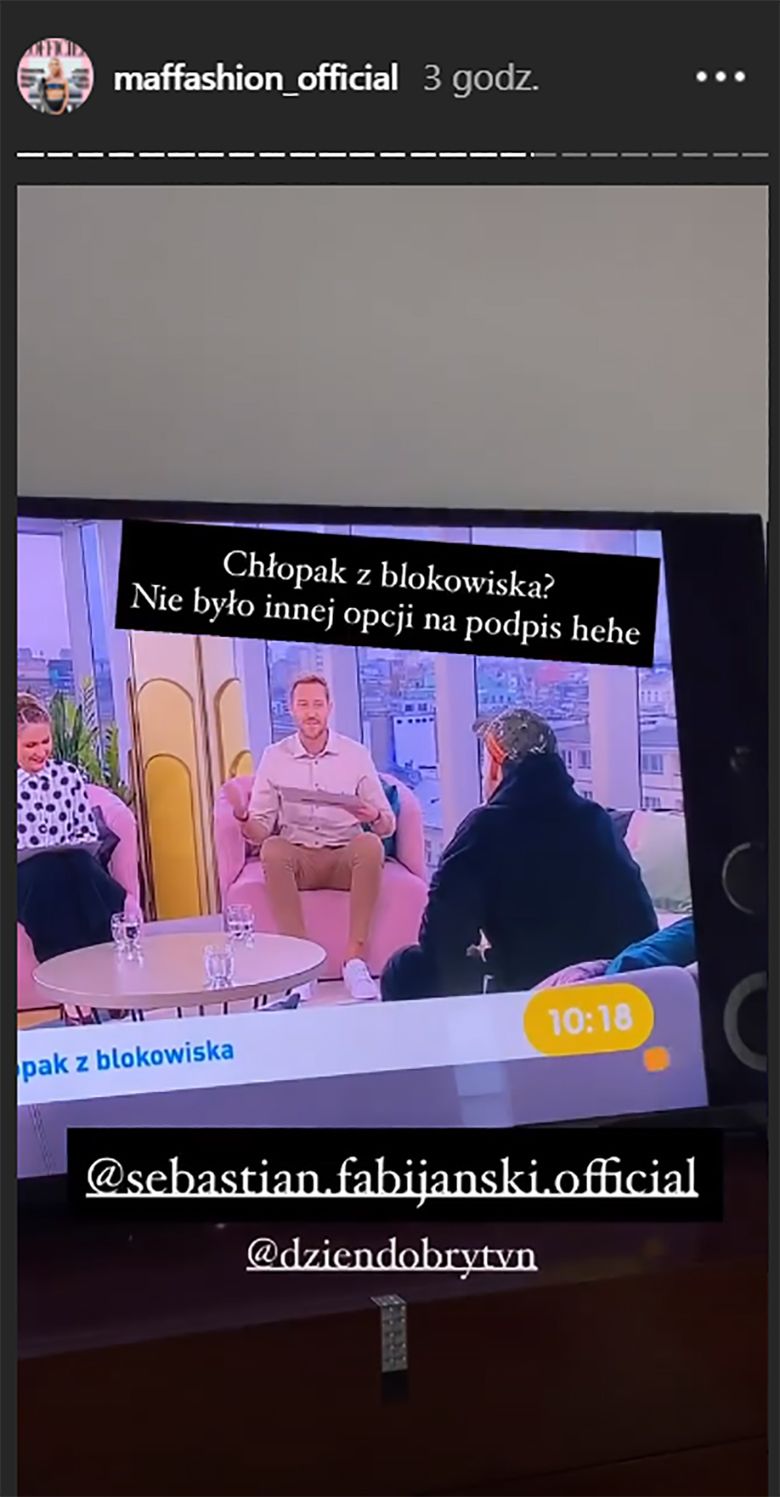 Maffashion komentuje Fabijańskiego w Dzień Dobry TVN