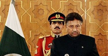 Musharraf został zaprzysiężony na prezydenta Pakistanu