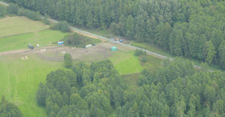 Samolot patroluje granicę polsko-białoruską. Są zdjęcia z Usnarza Górnego
