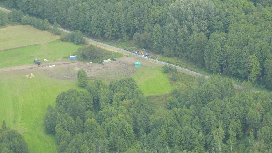 Samolot patroluje granicę polsko-białoruską