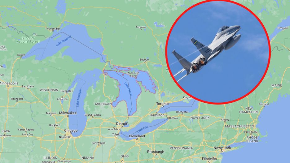 Amerykańskie myśliwce strąciły tajemniczy obiekt nad jeziorem Huron