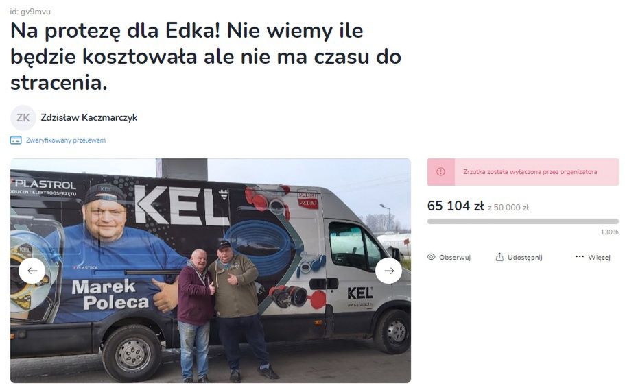 Edward "Edek" Kaliński ma problemy ze zdrowiem. Internauci mu pomogli