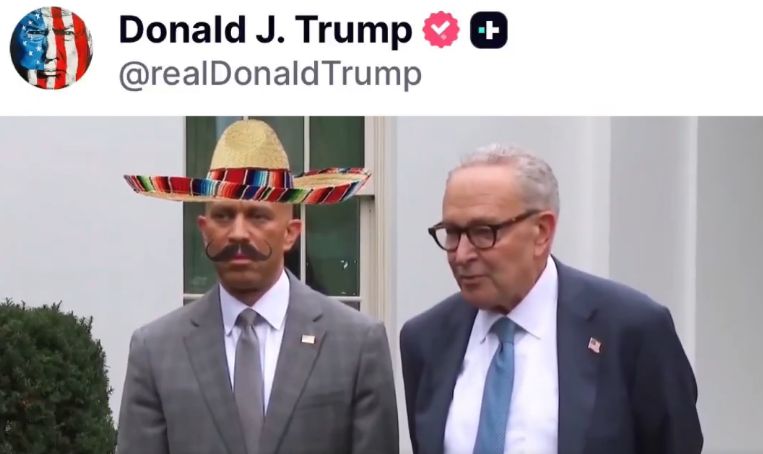 Obraźliwy filmik Donalda Trumpa