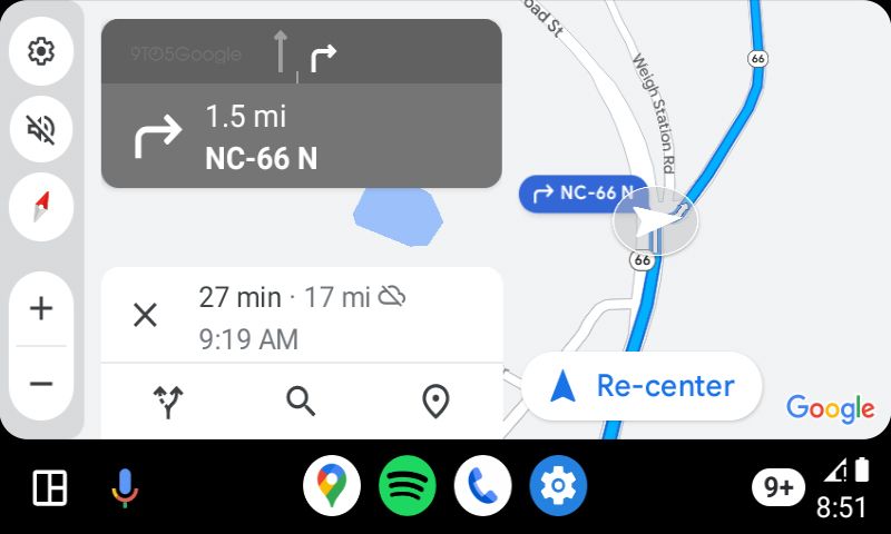 Odświeżony interfejs Google Maps w Androidzie Auto
