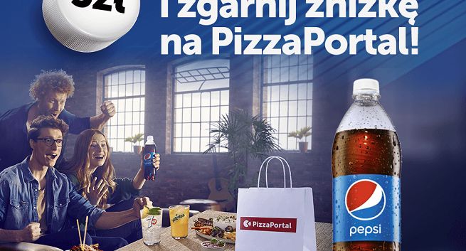 Zniżki na zamówienia z PizzaPortal.pl pod nakrętkami Pepsi
