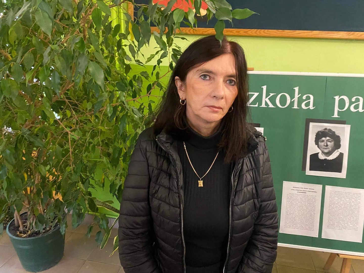 Na zdjęciu dyrektorka szkoły