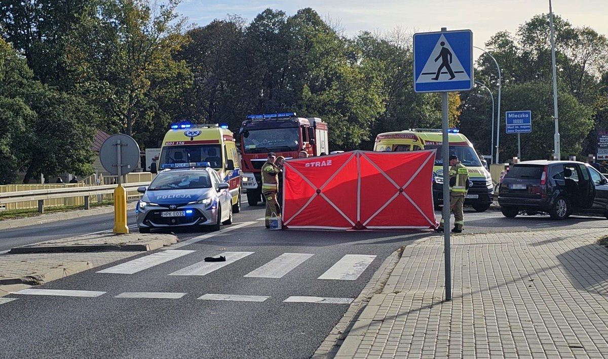 wypadek, przejście dla pieszych, młody kierowca, tragedia, dziecko Tragedia na pasach. 18-latek wjechał w ojca z dwójką dzieci