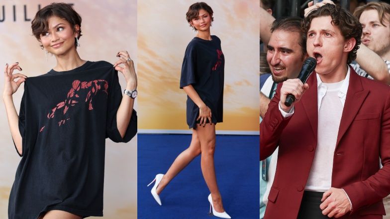 Zendaya odsłoniła nogi w samej koszulce i szpilkach
