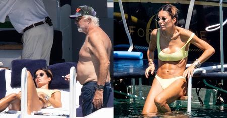 72-letni Flavio Briatore wygrzewa się na jachcie u boku młodszej o 30 lat BYŁEJ żony (ZDJĘCIA)