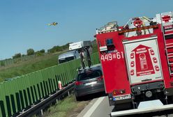 Karambol na A4. Siedem osób rannych. Lądował śmigłowiec LPR