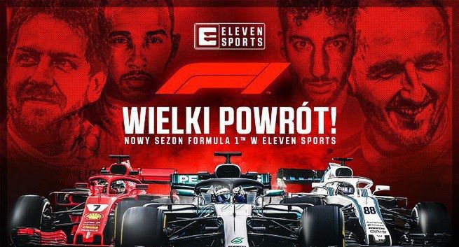 15 marca startuje kolejny sezon Formuły 1 z udziałem Roberta Kubicy. Relacje w Eleven Sports