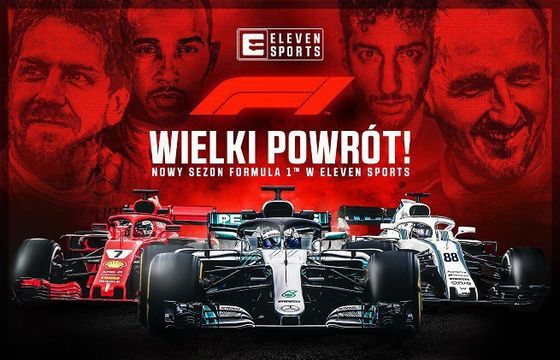 15 marca startuje kolejny sezon Formuły 1 z udziałem Roberta Kubicy. Relacje w Eleven Sports