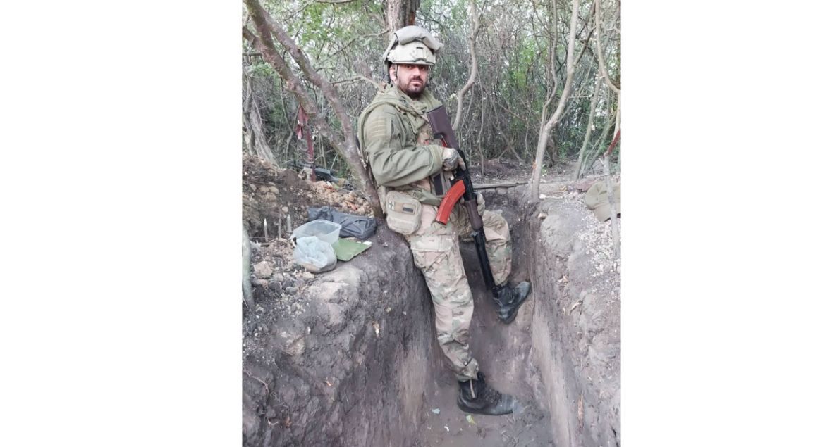 Tomasz Walentek na wojnie w Ukrainie. 