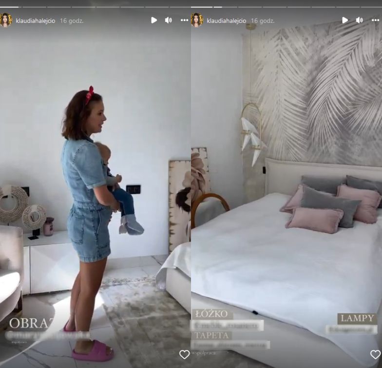 Klaudia Halejcio chwali się remontem pokoju gościnnego