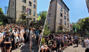 Mobilizacja w Ukrainie. Tłumy przed komisariatami