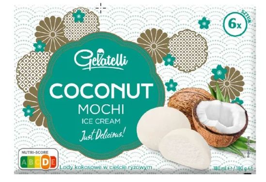 Lidl wycofuje z rynku produkt "Gelatelli, Lody Mochi Coconut, 180 g" z datą minimalnej trwałości 24.12.2025 o numerze partii 2024062480001PL.