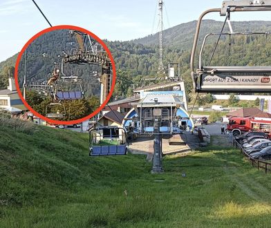 Akcja straży w Ustroniu. Paraliżujące sceny na kolejce linowej