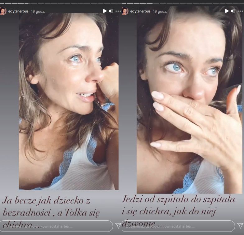 Edyta Herbuś płacze na Instagramie