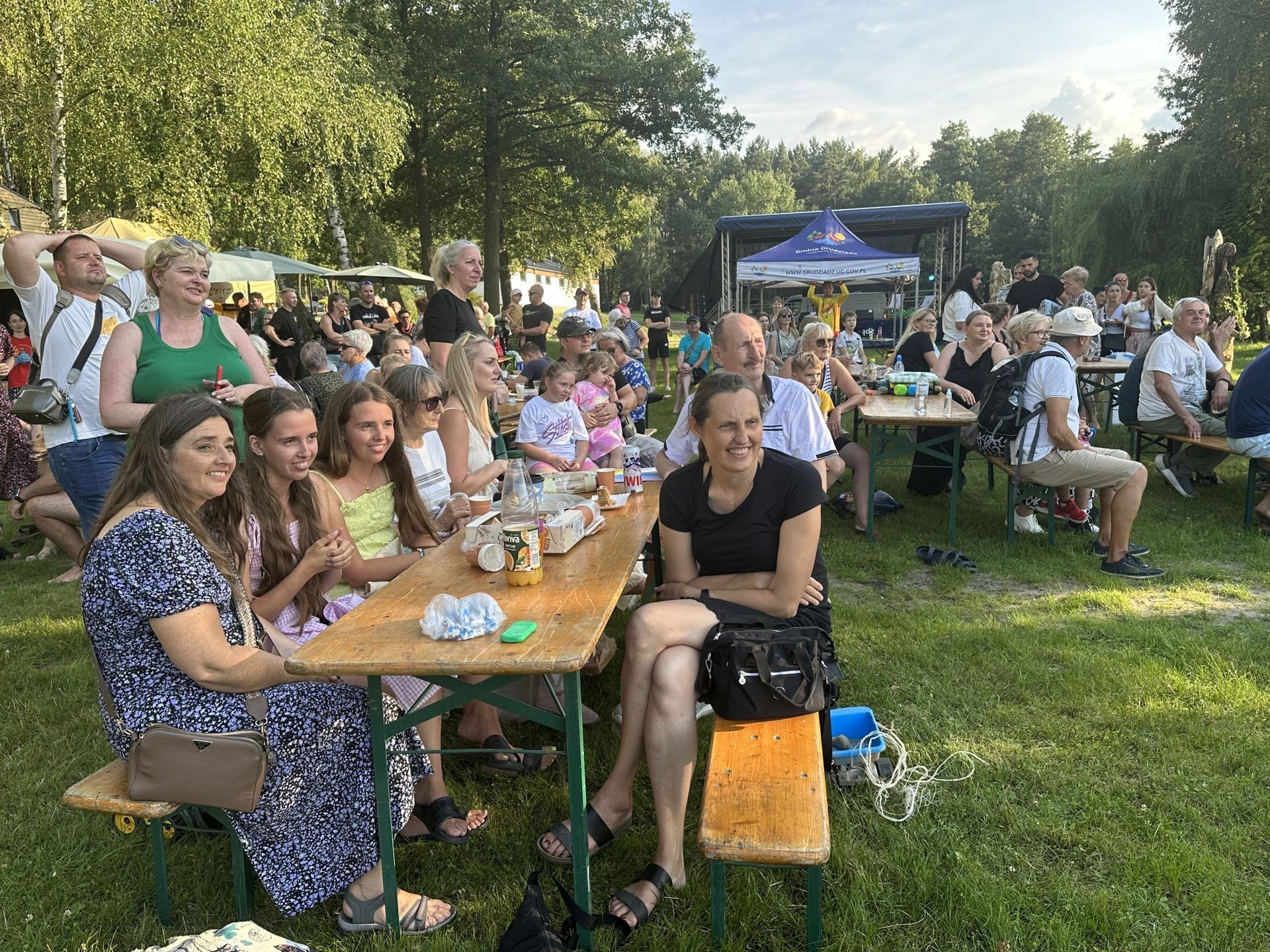 Połowinki wakacyjne na plaży w Białym Borze pod Grudziądzem