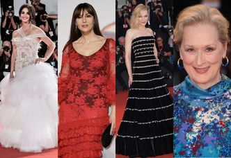 Wenecja 2019: Penelope Cruz w "sukni ślubnej", ognista Monica Bellucci, elegancka Cate Blanchett, uśmiechnięta Meryl Streep... (ZDJĘCIA)