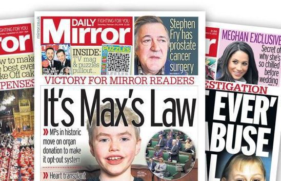 Wydawca „Daily Mirror” zwolni 550 pracowników. Powodem straty spowodowane koronawirusem