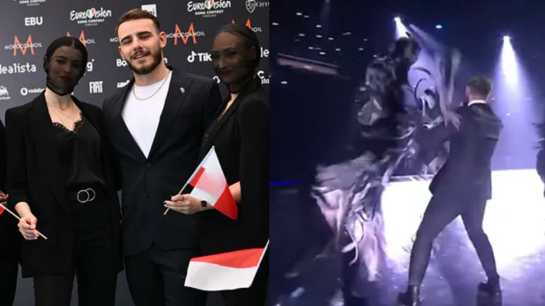 Choreografia, w której tancerka "wpada" na Krystiana Ochmana