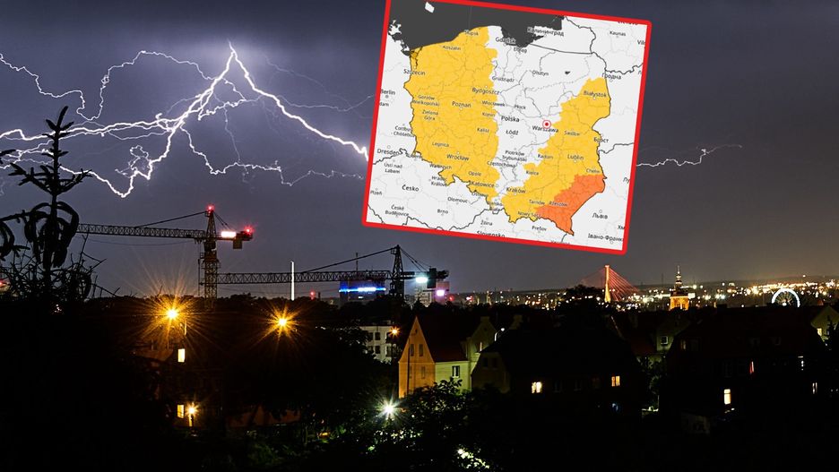 IMGW ostrzega przed burzami. Alerty dla 15 województw